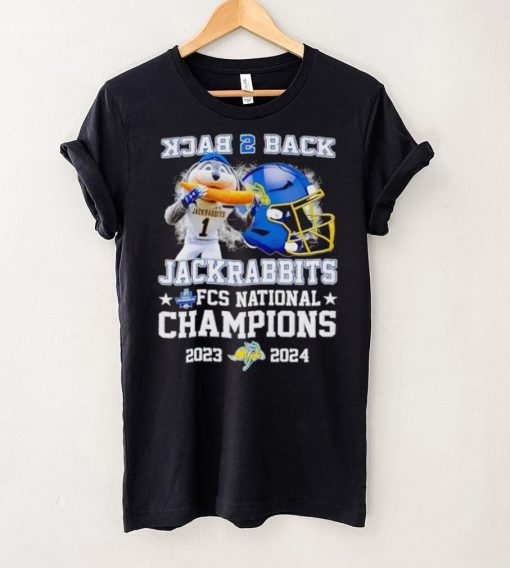 South Dakota State Jackrabbits back 2 back Jack the Jackrabbit FCS National Champions 2023 2024 shirt
