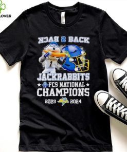 South Dakota State Jackrabbits back 2 back Jack the Jackrabbit FCS National Champions 2023 2024 shirt