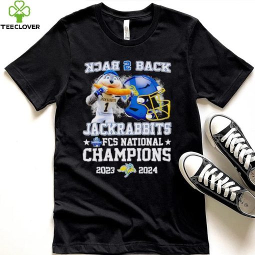 South Dakota State Jackrabbits back 2 back Jack the Jackrabbit FCS National Champions 2023 2024 shirt