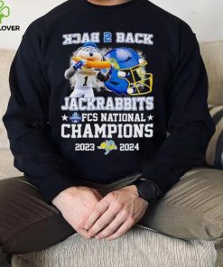 South Dakota State Jackrabbits back 2 back Jack the Jackrabbit FCS National Champions 2023 2024 shirt