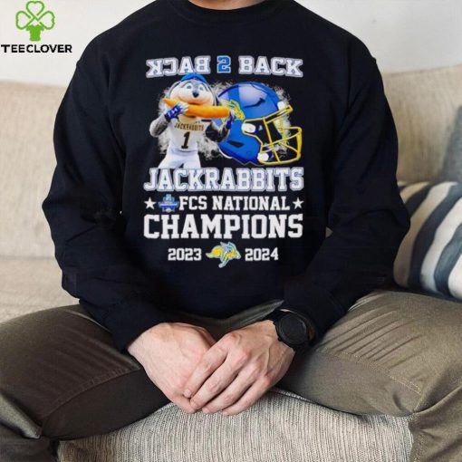 South Dakota State Jackrabbits back 2 back Jack the Jackrabbit FCS National Champions 2023 2024 shirt