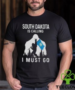 South Dakota is calling I must go Bigfoot flag shirt