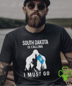 South Dakota is calling I must go Bigfoot flag hoodie, sweater, longsleeve, shirt v-neck, t-shirt