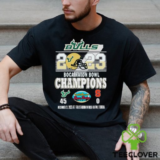 South Florida Bulls 2023 Boca Raton Bowl Champions 45 0 Shirt
