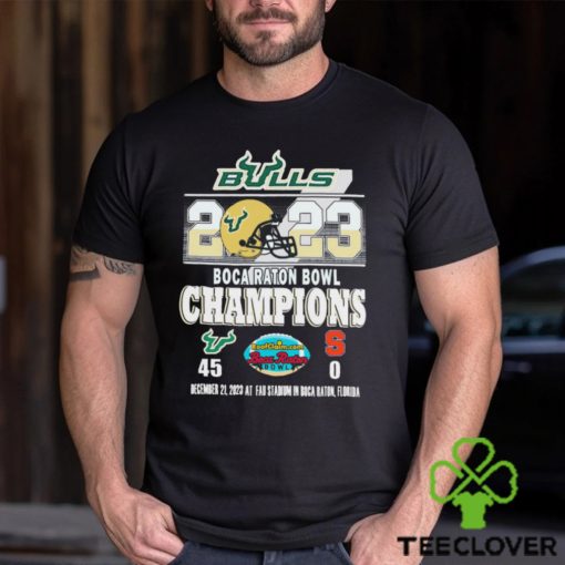 South Florida Bulls 2023 Boca Raton Bowl Champions 45 0 Shirt