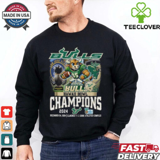 South Florida Bulls Football 2024 Hawaii Bowl Champions T Shirt
