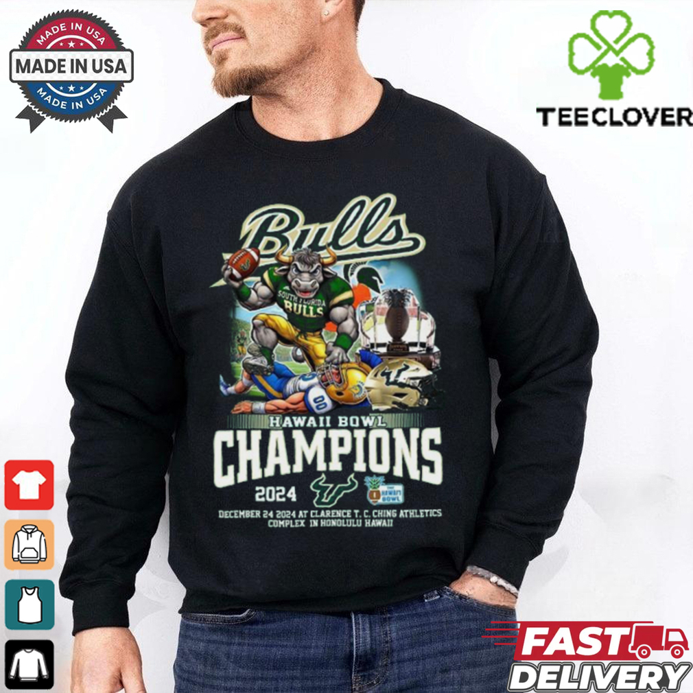 South Florida Bulls Hawaii Bowl Champions 2024 T Shirt South Florida Bulls Hawaii Bowl Champions 2024 T Shirt