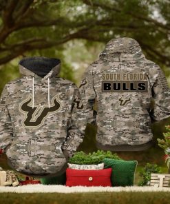 South Florida Bulls NCAA Camo Veteran 3D Printed Hoodie