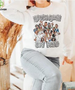 South house on road caricature shirt
