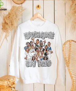 South house on road caricature shirt