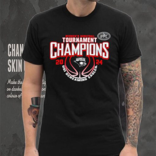 Southern Indiana Screaming Eagles 2024 OVC women’s basketball Conference Tournament Champions logo shirt