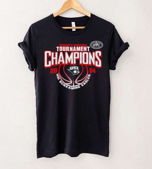 Southern Indiana Screaming Eagles 2024 OVC women’s basketball Conference Tournament Champions logo shirt
