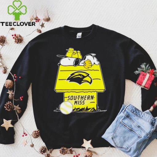 Southern Mississippi Golden Eagles Snoopy And Woodstock The Peanuts Baseball hoodie, sweater, longsleeve, shirt v-neck, t-shirt