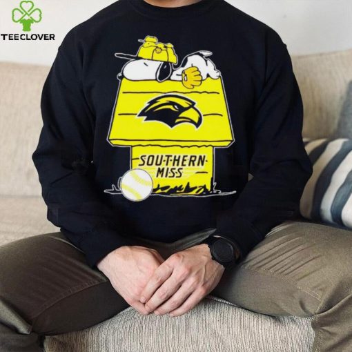 Southern Mississippi Golden Eagles Snoopy And Woodstock The Peanuts Baseball hoodie, sweater, longsleeve, shirt v-neck, t-shirt