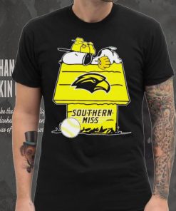 Southern Mississippi Golden Eagles Snoopy And Woodstock The Peanuts Baseball hoodie, sweater, longsleeve, shirt v-neck, t-shirt