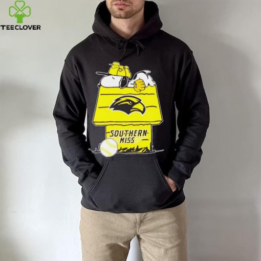 Southern Mississippi Golden Eagles Snoopy And Woodstock The Peanuts Baseball hoodie, sweater, longsleeve, shirt v-neck, t-shirt