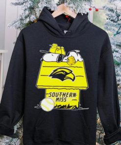 Southern Mississippi Golden Eagles Snoopy And Woodstock The Peanuts Baseball hoodie, sweater, longsleeve, shirt v-neck, t-shirt