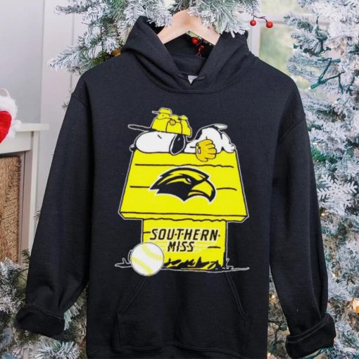 Southern Mississippi Golden Eagles Snoopy And Woodstock The Peanuts Baseball hoodie, sweater, longsleeve, shirt v-neck, t-shirt