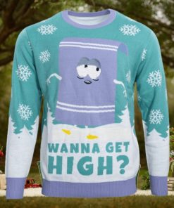 Southpark Towelie Red Eyes Ugly Christmas Sweater
