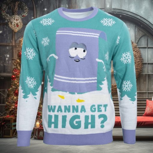 Southpark Towelie Red Eyes Ugly Christmas Sweater