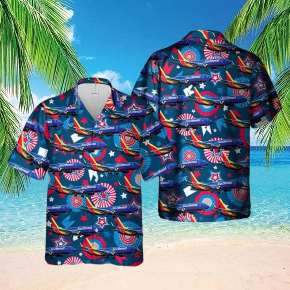 Southwest Airlines Boeing 737 800 Hawaiian Shirts Southwest Airlines Boeing 737 800 Hawaiian Shirts