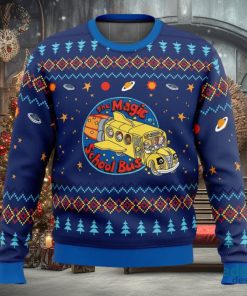 Space Adventures The Magic School Bus 3D Ugly Christmas Sweater Christmas Gift Ideas Party Gift