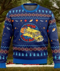 Space Adventures The Magic School Bus 3D Ugly Christmas Sweater Christmas Gift Ideas Party Gift