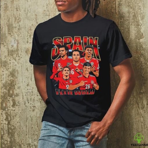 Spain Fetii World team cartoon shirt