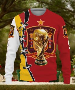 Spain Flag national soccer team World Cup qatar champions vintage football gift fans world cup Knitted Xmas Sweater