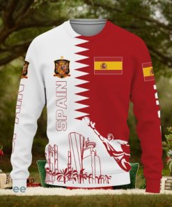 Spain Flag sport soccer team World Cup qatar champions football Knitted Christmas 3D Sweater