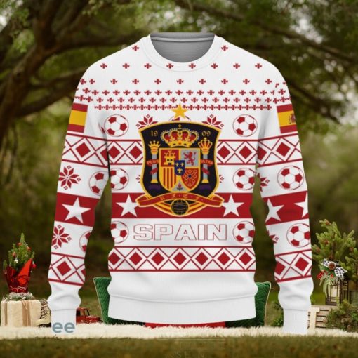 Spain National World Cup Soccer Team Qatar World Cup Champions Soccer Team Ugly Xmas Sweater