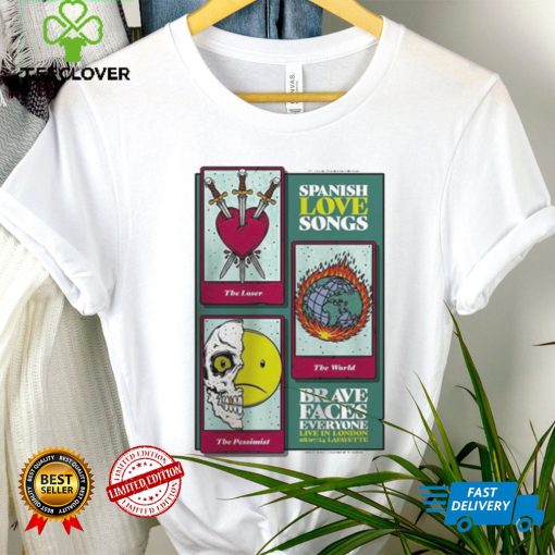 Spanish Love Songs Poster For Brave Faces Everyone Live In London Lafayette On July 8th 2024 To Be Loser To Be Pessimist Vintage T Shirt