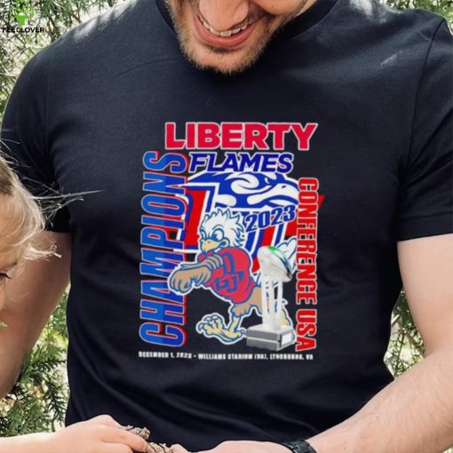 Sparky Liberty Flames 2023 Conference USA Champions hoodie, sweater, longsleeve, shirt v-neck, t-shirt