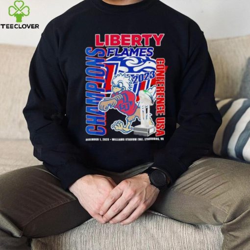 Sparky Liberty Flames 2023 Conference USA Champions hoodie, sweater, longsleeve, shirt v-neck, t-shirt