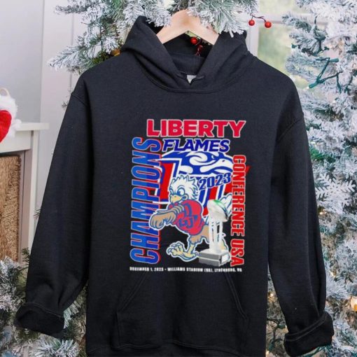 Sparky Liberty Flames 2023 Conference USA Champions hoodie, sweater, longsleeve, shirt v-neck, t-shirt