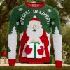 Nfl Cleveland Browns Special Logo Snowflake Reindeer White Orange Christmas Ugly Sweater