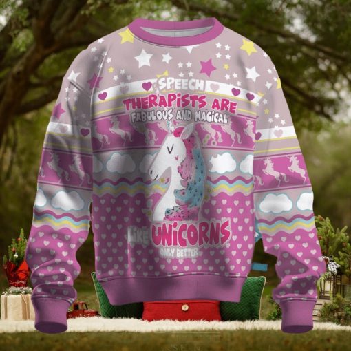Speed Therapist Are Fabulous And Magical Ugly Christmas Sweater