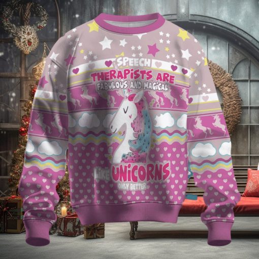 Speed Therapist Are Fabulous And Magical Ugly Christmas Sweater