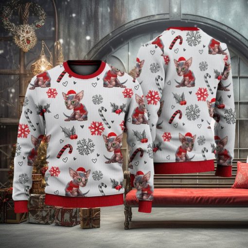 Sphynx Cat Christmas Pattern Sweater Trending For Men And Women Gift Holidays