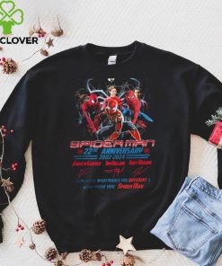 Spider Man 22nd Anniversary 2002 2024 Remember What Makes You Different Is What Make You Spider Man Signatures Shirt