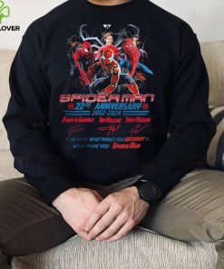 Spider Man 22nd Anniversary 2002 2024 Remember What Makes You Different Is What Make You Spider Man Signatures Shirt