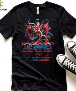 Spider Man 22nd Anniversary 2002 2024 Remember What Makes You Different Is What Make You Spider Man Signatures Shirt