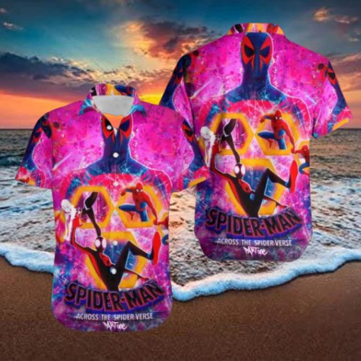 Spider Man Across The Spider Verse 2024 Summer Trend Fan Gifts Hawaiian Shirt