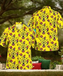 Spider Man Chibi yellow Hawaiian Shirt