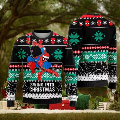 Spider Man Christmas Ugly Sweater, Spiderman Christmas Sweatshirt