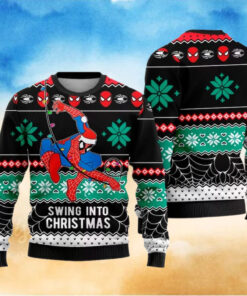 Spider Man Christmas Ugly Sweater, Spiderman Christmas Sweatshirt