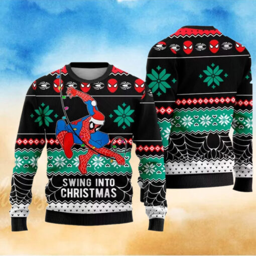 Spider Man Christmas Ugly Sweater, Spiderman Christmas Sweatshirt