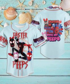 Spider Man Easter Peeps Custom Baseball Jersey