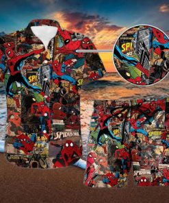 Spider Man Hawaiian Shirt Avengers Superhero Avengers Superhero