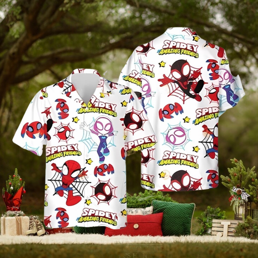 Spider Man Hawaiian Shirt Spidey And His Amazing Friends Cool Hawaiian Shirts Spider Man Hawaiian Shirt Spidey And His Amazing Friends Cool Hawaiian Shirts